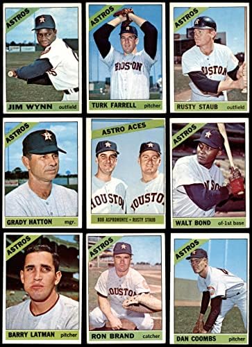 1966. Topps Houston Astros Team s niskim brojem set Houston Astros VG Astros