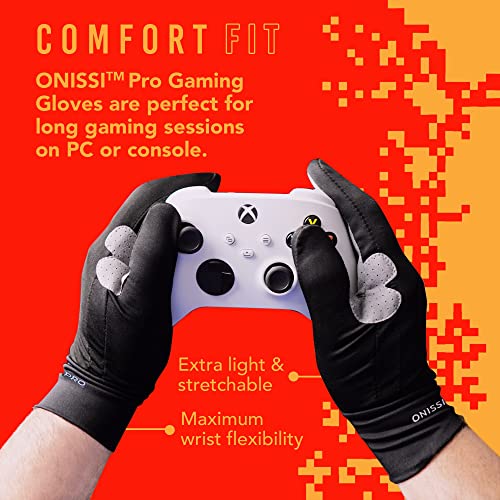 Onissi Pro Gaming rukavice za znojne ruke - Grahne rukavice za video igre za video igre na PS4/ PS5/ Xbox/ Computer/ VR -