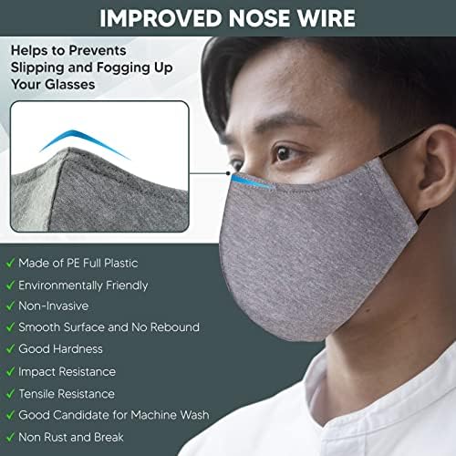 Putna maska od 3 inča 3 komada za višekratnu upotrebu s džepom za filter, žicom za nos i 1 trakom za masku za lice