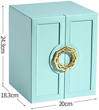 Kutija za nakit organizator nakita PU kožni zaslon 5-slojna ladica velikog kapaciteta s dvostrukim vratima organizator za