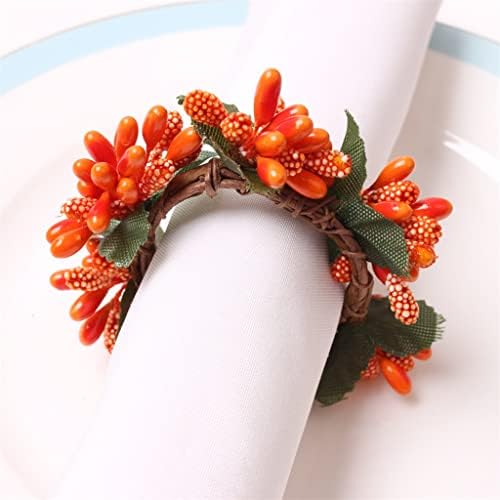 Yfqhdd 10pcs ručno rađeni božićni cvjetni gumb za salveti božićni prsten ubrus prsten