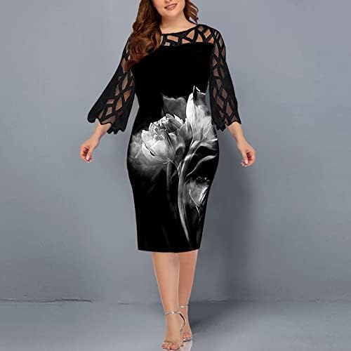 Plus veličine koktel haljine za žene modni šljokica sjaj a-line haljina kratki rukavi rastezljiva karoserija