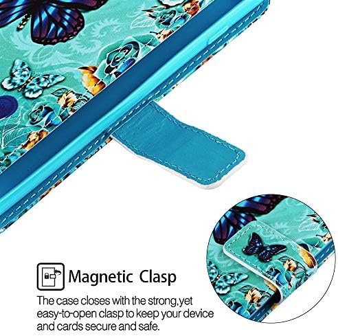 MEIKONST torbica za iPhone 6/7/8 / SE 2020 Moderan šarene novčanik od umjetne kože, s gornjim poklopcem, držač za kartice,