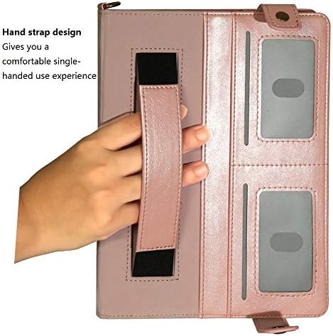 UGOCASE iPad mini futrola, mini 2/3/4/5 kućište s džepom s karticama i remenom za ruke, PU Leather Smart Kickstand zaštitnička