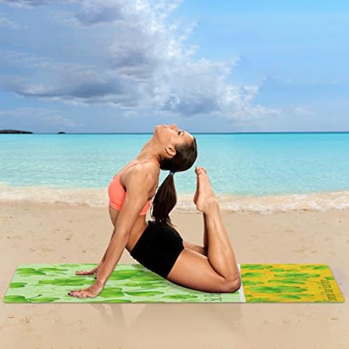 Dan svetog Patrika zelena i narančasta joga prostirka preklopna prostirka za fitness i vježbanje sklopiva joga prostirka