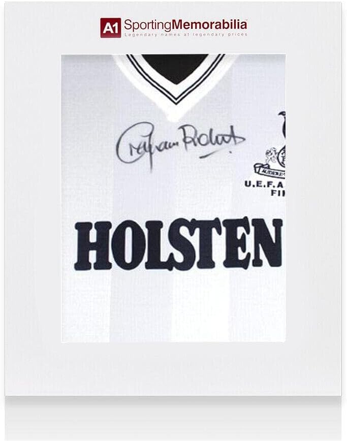Graham Roberts potpisao je Tottenham Hotspur košulja - 1983-84 Finale UEFA Cup - Poklon Bo - Autografirani nogometni dresovi
