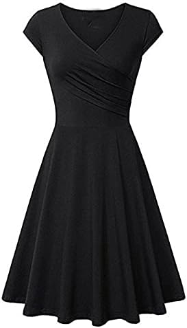 Ženska zabavna haljina modni tisak kratkih rukava V-izrez za dužinu koljena casual haljina 2023 Ljetne haljine