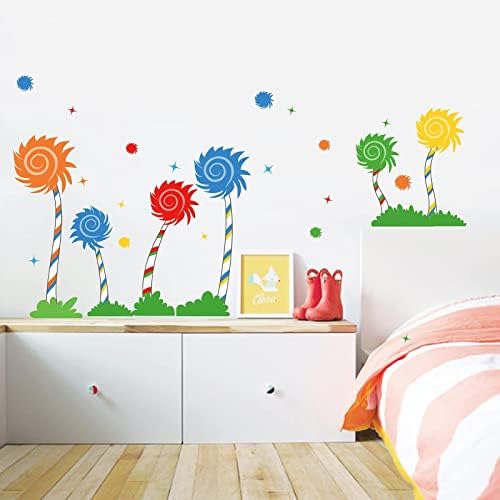 Decalmile šarene naljepnice na zidu na zidu sa životinjskim vrućim zrakom baloni zidne naljepnice bebe vrtić djeca spavaća