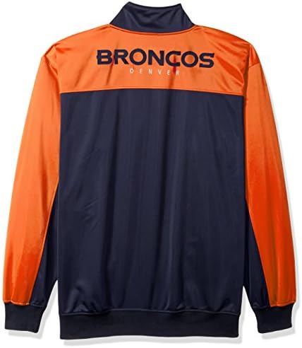 NFL Team Apparel muški broncos puni zip tricot staza jakna