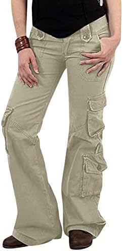 ZLOVHE BAGGGY TURGO HARGO za žene, ženske teretne hlače s džepovima široke nogu za noge labave kombinezone duge hlače teretne
