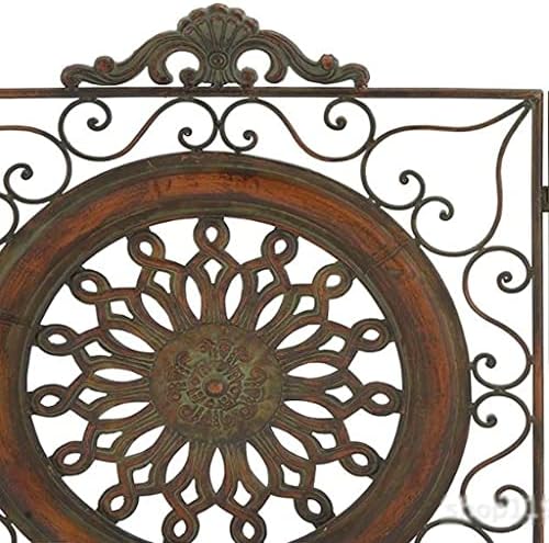 Dekorativni zasloni Rešetka za kamin zaslon za iskrenje metalni okvir od kovanog željeza u europskom stilu pregrada za zaslon