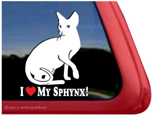 Volim svoju sphynx! ~ Naljepnica naljepnice za mačiće bez kose mačke mačke mačke mačke