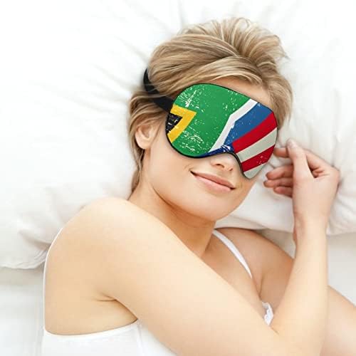 Američka zastava Južne Afrike Mekana maska ​​za oči Učinkovito zasjenjenje maske za spavanje udobnost s elastičnim podesivim