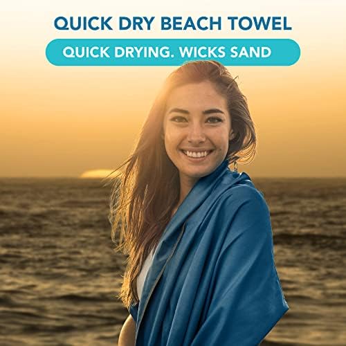 Youphoria Microfiber Putni ručnik Brzo sušenje laganog - Brzi suhi ručnik za kampiranje, plažu, ruksak, planinarenje i sport