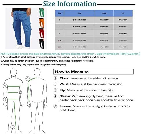Muški kombinezoni izvlačenje više džepnih hlača Pješačke hlače pamučne hlače