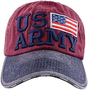 Anna-Kaci USA American zastave šešir za muškarce i žene američke vojske izvezeno oprana pamučna bejzbol kapu