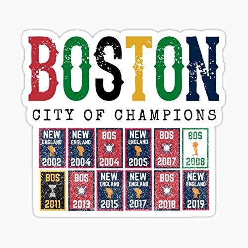 Obožavatelj Fenway Boston Baseball Boston City Champion Sportsko prvenstvo Naslov naslova - naljepnica Graphic - Vodootporna