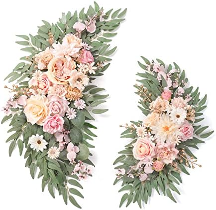 Serra Flora Umjetni cvjetovi Swags Wedding Arch Cvjetovi komplet za DIY Ceremoniju vjenčanja Dogovor o dogovoru o dobrodošlici