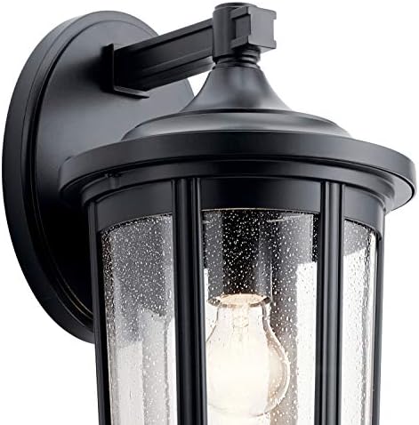 Zidna svjetiljka od 17,25 inča s 1 pozadinskim osvjetljenjem u crnoj boji