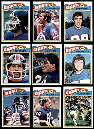 1977. Topps New York Giants Team Set New York Giants-FB VG+ Giants-FB