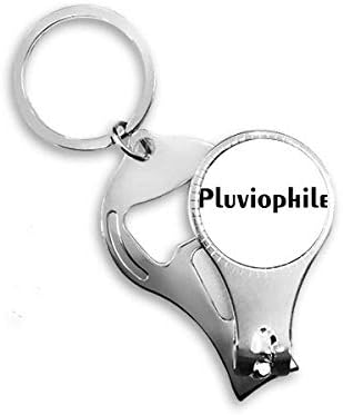 Moderna riječ Pluviophile art deco poklon modni nokat nokat ring ring ključ otvarača bočice za bočicu