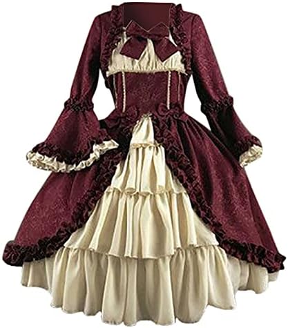 Rokoko i barokna balska haljina Marie Antoinette, renesansna dvorska haljina iz 18. stoljeća, gotička haljina princeze iz
