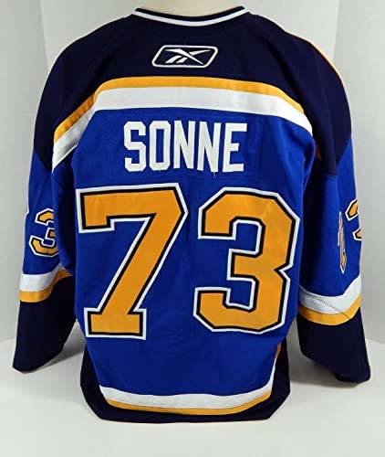 St. Louis Blues Brett Sonne 73 Igra je izdana Blue Jersey DP12099 - Igra korištena NHL dresova
