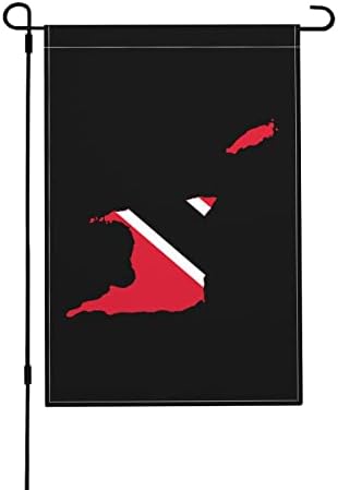 Karta zastave Trinidada i Tobaga vrtna zastava 12.18 inča unutarnji natpis za ukrašavanje na otvorenom